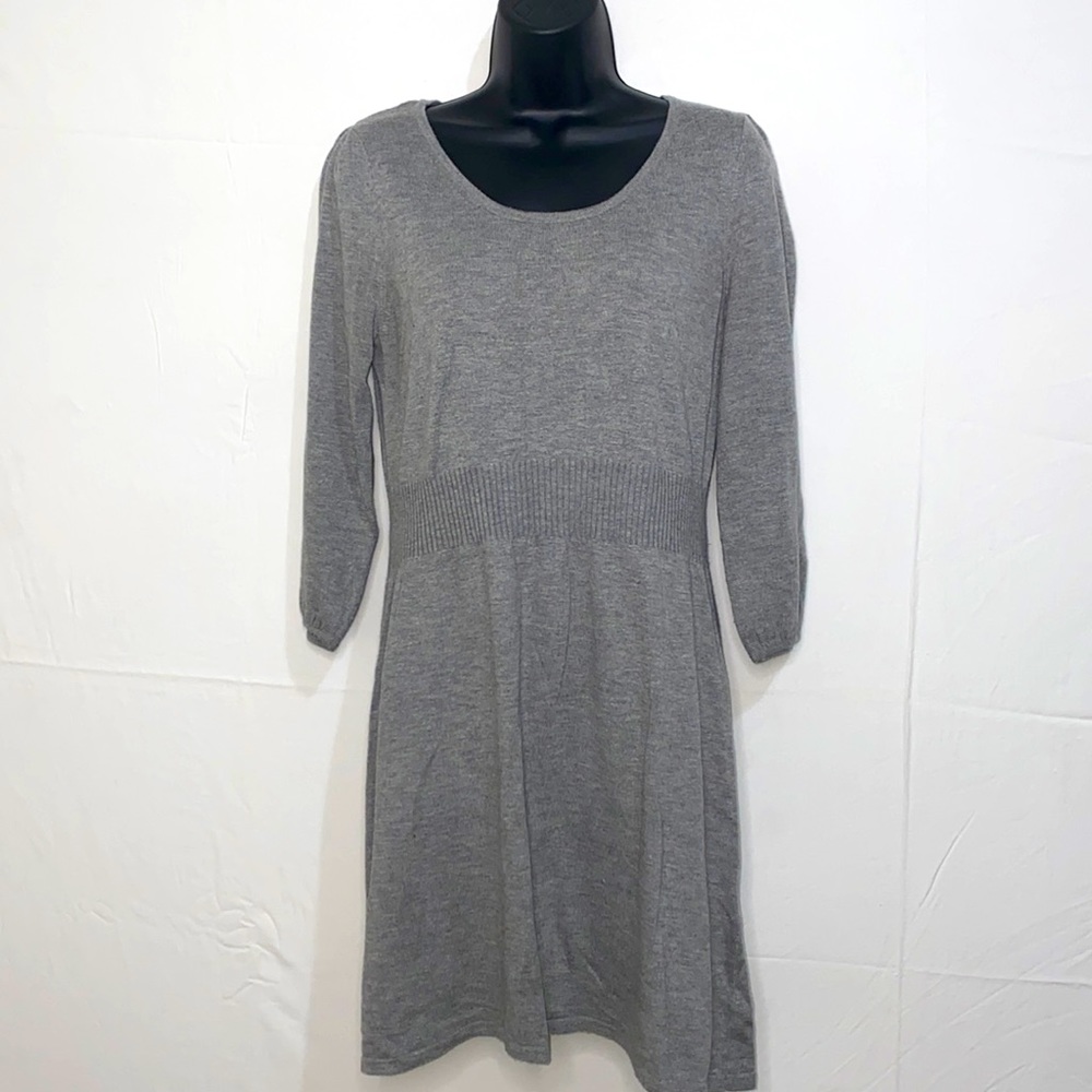Divided Grey Sweater Dress